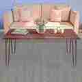 Hastings Home Hairpin Leg Coffee Table, Brown 440067CEJ